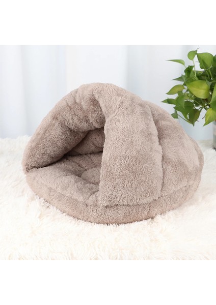 Haki 45X45CM Yumuşak Kedi Yatağı Kış Sıcak Peluş Pet Puupy Yavru Yuva Köpek Kulübesi Derin Uyku Kediler Mağara Evi Kediler Küçük Köpekler Için Ürünler (Yurt Dışından) indirimleri