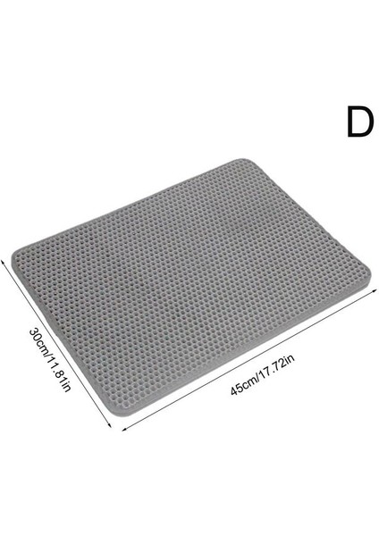 D Çöp Mat Çift Katmanlı Kaymaz Çöp Pedleri Kaymaz Su Geçirmez Mat Kutusu Çöp Aksesuarları Pet Mat S Yatak Temiz U4N4 (Yurt Dışından)