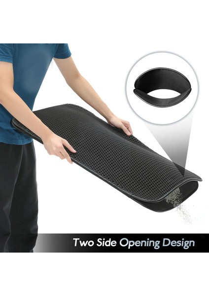 D Çöp Mat Çift Katmanlı Kaymaz Çöp Pedleri Kaymaz Su Geçirmez Mat Kutusu Çöp Aksesuarları Pet Mat S Yatak Temiz U4N4 (Yurt Dışından) fırsatları