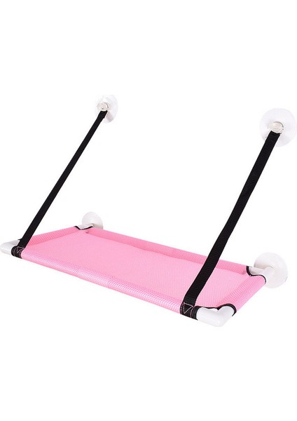 Pembe 51X31 cm Kedi Yatağı Asılı Pencere Kedi Hamak Yatak Kediler Için Rahat Tuval Evcil Hayvan Hamak Kitty Güneşli Pencere Koltuk Montaj Rulman 10 kg (Yurt Dışından)