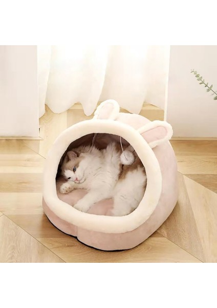 Style4 M Kedi Yatak Evi Köpek Kulübesi Yuva Yuvarlak Pet Uyku Mağarası Yavru Yatak Pet Sepeti Rahat Yavru Yastık Kedi Evi Çadır Köpek Evi (Yurt Dışından)