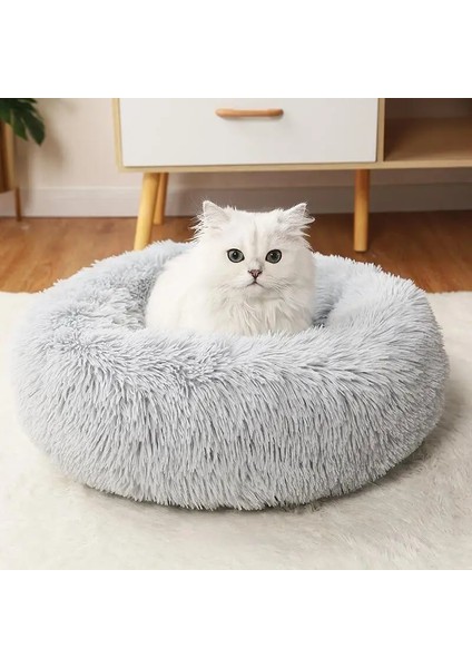 Mor 50CM Yumuşak Köpek Yatağı Yuvarlak Peluş Mat Kanepe Kedi Matı Köpek Yatakları Büyük Köpekler Için Yatak Labrador Evi Yuvarlak Yastık Ev Hayvanı Ürünü Aksesuarları (Yurt Dışından) modelleri