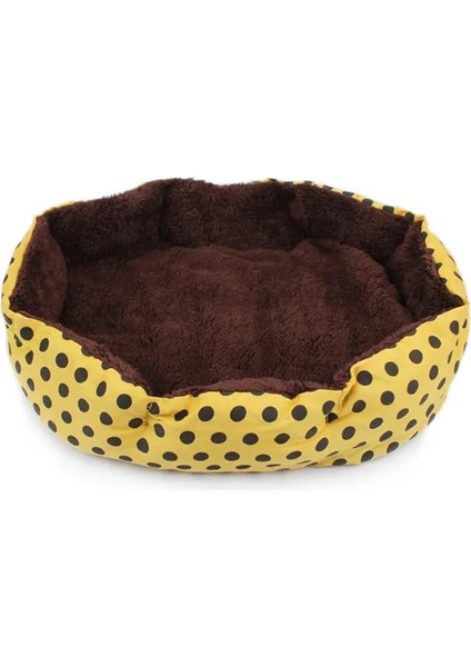 Sarı 37X32X10 Köpek Yatağı Küçük Pet Yatak Için Sevimli Köpek Kulübesi Nokta Baskılı Pet Mat Kedi Yatak Pet Cathouse Köpek Yatağı Küçük Dogscat Için Pet Malzemeleri (Yurt Dışından)