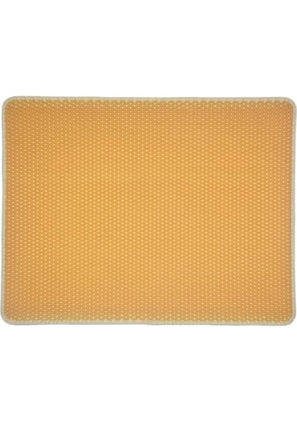 Sarı 55X75CM Kedi Kumu Matı Çift Katmanlı Su Geçirmez Pet Kedi Kumu Kutusu Mat Katten Kum Tepsisi Ped Dolum Yakalama Mat Kediler Için Ev Temiz (Yurt Dışından)