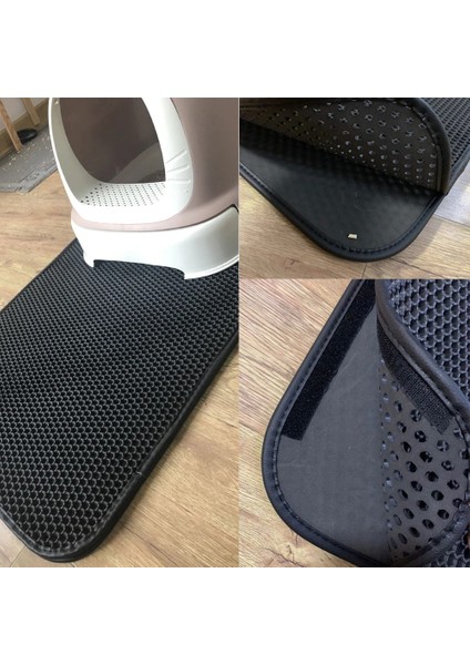 Sarı 55X75CM Kedi Kumu Matı Çift Katmanlı Su Geçirmez Pet Kedi Kumu Kutusu Mat Katten Kum Tepsisi Ped Dolum Yakalama Mat Kediler Için Ev Temiz (Yurt Dışından)