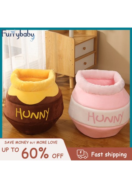 Pembe L Kedi Yuva Bal Kabı Karikatür Sevimli Sıcak Pet Yatak Hayvan Köpek Yuva Yumuşak Rahat Ins Tendy Kedi Güzel Ev (Yurt Dışından)