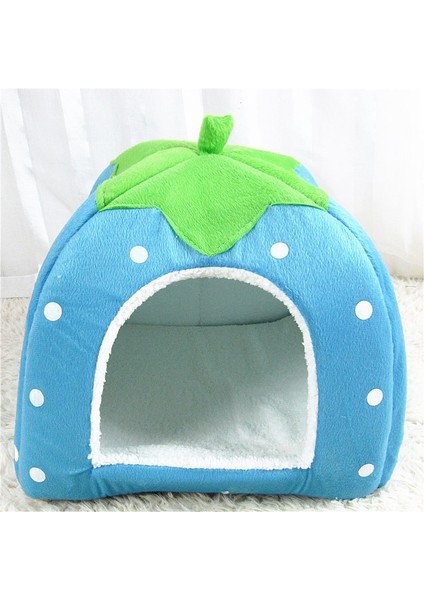 Leopar Çilek Xl Sevimli Çilek Kedi Yatak Evi Köpek Kulübesi Yuva Uyku Tulumu Köpek Küçük Köpekler Için Pet Kanepe Mat Yastık Kedi Evcil Hayvan Malzemeleri Cama Gato (Yurt Dışından) indirimleri