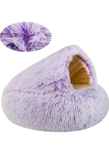 2 Koyu Gri 70CM Yeni Pet Yatak Kış Yumuşak ve Rahat Sıcak Kabuk Yarı-Kapalı Kedi Yatak Yuva Sevimli Pet Köpek Yatağı Köpek Kulübesi Kedi Uyku Tulumu Yastık (Yurt Dışından) fırsatları