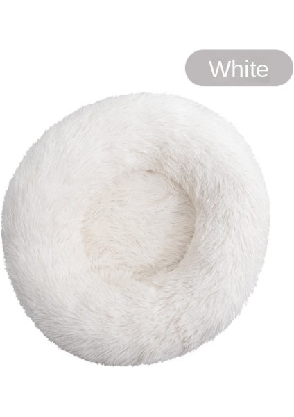 Şarap Kırmızı Çapı 80CM Donut Kedi Yatağı Yuvarlak Uzun Peluş Tam Boy Yıkanabilir Köpekler Için Pet Derin Uyku Yuvası Yumuşak Sıcak Yavru Mağara Köpek Kulübesi Aksesuarları (Yurt Dışından) indirimleri