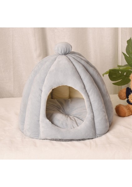 Beyaz D45X40CM Sıcak Kedi Mağara Yatak Kabak Kapşonlu Köpek Yatağı Köpek Kulübesi Isınma Sarılma Uyku Evi Yastık Küçük Kediler Köpekler Yavru Yavru Tavşan (Yurt Dışından) fiyatları