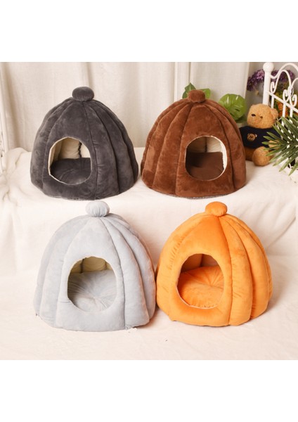 Beyaz D45X40CM Sıcak Kedi Mağara Yatak Kabak Kapşonlu Köpek Yatağı Köpek Kulübesi Isınma Sarılma Uyku Evi Yastık Küçük Kediler Köpekler Yavru Yavru Tavşan (Yurt Dışından) indirimleri