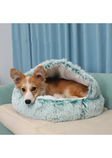 Beyaz Gri L 2 In 1 Kış Uzun Peluş Pet Kedi Yatak Yuvarlak Kedi Yastık Kedi Evi Sıcak Kediler Sepet Uyku Çantası Kedi Yuvası Kulübesi Yavru Kedi Küçük Köpek Için (Yurt Dışından) fırsatları