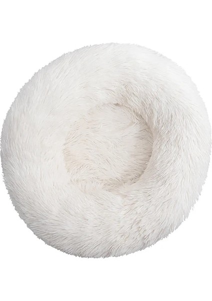 Beyaz 60CM Süper Kedi Yatağı Sıcak Uyuyan Kedi Yuvası Yumuşak Uzun Peluş En Iyi Pet Köpek Yatağı Süper Yumuşak Kedi Yatağı Köpek Kedi Ürün Aksesuarları Köpek Yatağı (Yurt Dışından)