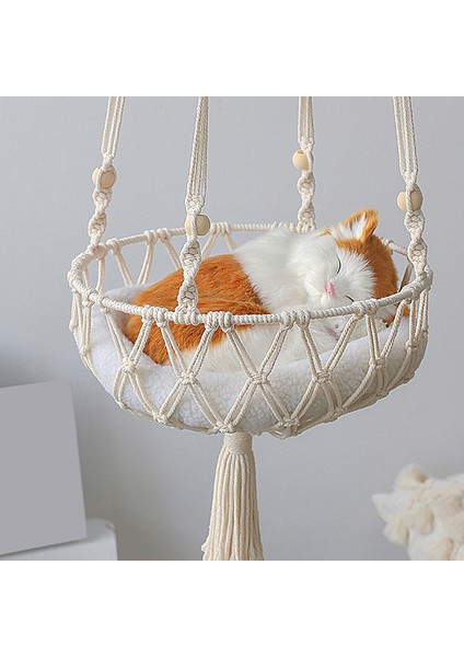 01 2023 Büyük Makrome Kedi Hamak Makrome Asılı Salıncak Kedi Köpek Yatağı Sepeti Ev Pet Kedi Aksesuarları Köpek Kedi Evi Köpek Yatağı Hediye (Yurt Dışından) fiyatları