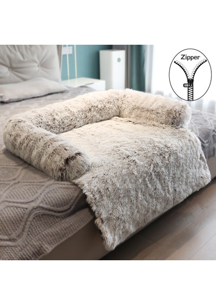 3027 Gri Xs 62X62X15 cm Kış Sıcak Köpek Kanepe Mat Kabarık Pet Yatak Uzun Peluş Kedi Paspaslar Köpekler Ev Mobilya Koruyucu Kedi Paspaslar Evcil Hayvanlar Yuva Yastık Sakinleştirici (Yurt Dışından) modelleri