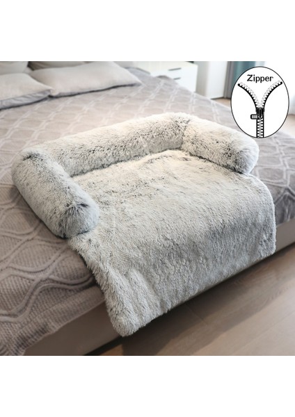 3027 Gri Xs 62X62X15 cm Kış Sıcak Köpek Kanepe Mat Kabarık Pet Yatak Uzun Peluş Kedi Paspaslar Köpekler Ev Mobilya Koruyucu Kedi Paspaslar Evcil Hayvanlar Yuva Yastık Sakinleştirici (Yurt Dışından) indirimleri