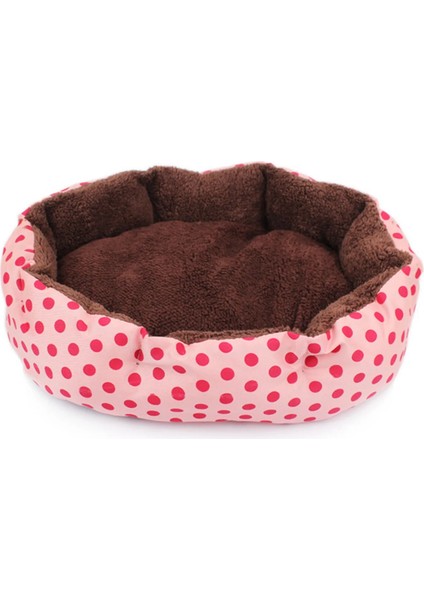 Mavi 37X32X10 Pet Yatak Sıcak Kış Yatağı Köpek Kedi Yatağı Yumuşak Yün Noktası Tasarım Çıkarılabilir Paspaslar ile Pet Yuva Sekizgen Şekil Köpek Kulübesi Kedi Köpek Çekyat (Yurt Dışından) fırsatları