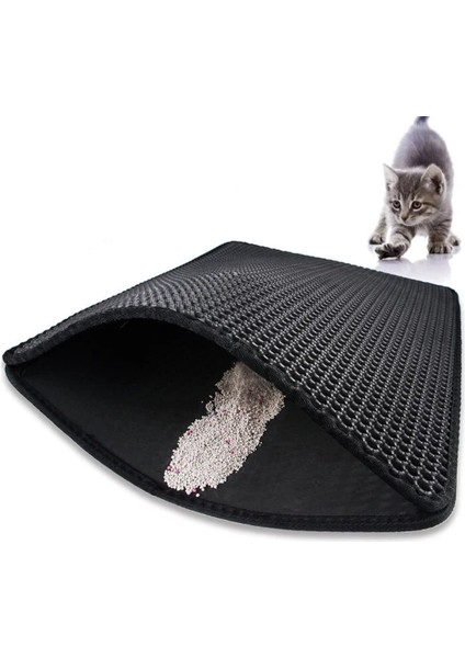 Çay Kahverengi 30X30 cm Çift Katmanlı Eva Kedi Kumu Pedi Su Geçirmez Kaymaz Kum Havzası Filtre Yavru Köpek Yıkanabilir Yatak Zemin Mat Pet Temiz Malzemeleri (Yurt Dışından) fırsatları