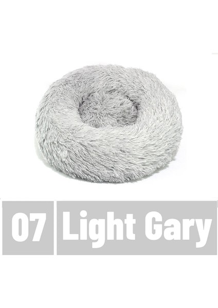 Açık Gri L-70CM Tnly Uzun Peluş Kedi Yatak Evi Yavru Mat Kış Sıcak Uyuyan Kediler Yuva Yumuşak Uzun Peluş Köpek Sepeti Evcil Hayvan Yastığı Taşınabilir Evcil Hayvan Yatağı (Yurt Dışından)
