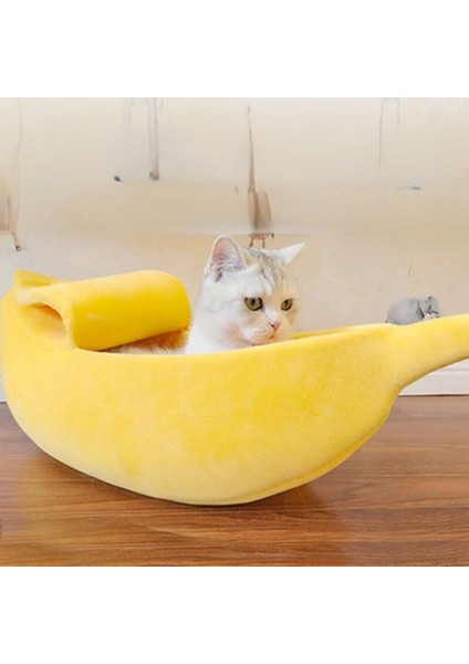Sarı 88X30X20 Kedi Yatağı Komik Muz Evi Sevimli Rahat Kedi Mat Yataklar Sıcak Dayanıklı Taşınabilir Evcil Hayvan Sepeti Köpek Kulübesi Köpek Yastık Kedi Malzemeleri Çok Renkli (Yurt Dışından) fırsatları