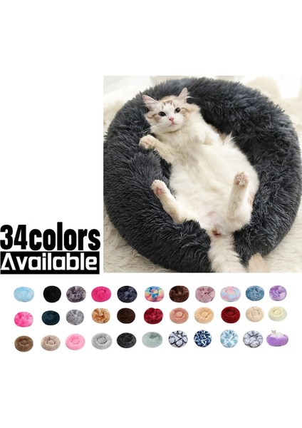 Donanma Doku 40 cm Tatlı Kedi Yatağı Sıcak Pet Sepeti Rahat Yavru Şezlong Yastık Kedi Evi Çadır Çok Yumuşak Küçük Köpek Mat Yuva Donut Yuvarlak Kediler Yatakları Için (Yurt Dışından) fırsatları