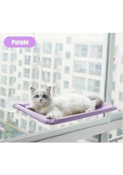 Mor Vantuz Kedi Hamak Sevimli Asılı Yataklar Dört Mevsim Evrensel Çıkarılabilir ve Yıkanabilir Kedi Kumu Yavru Yatak Güneşli Koltuk Yatakları (Yurt Dışından)