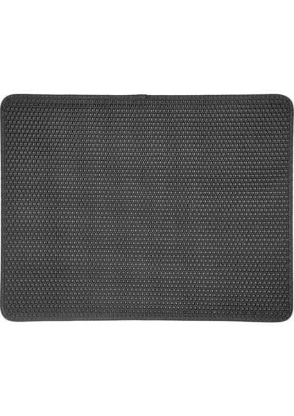 Siyah Xl (55X75 Cm) Pet Kedi Kumu Mat Eva Çift Katmanlı Kedi Kumu Yakalama Pet Kumu Kedi Matı Temiz Ped Ürünleri Kediler Aksesuarları S/m/l/xl (Yurt Dışından)