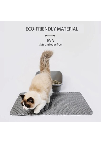 Mavi 55X70 cm Su Geçirmez Pet Kedi Kumu Matı Çift Katmanlı Pet Çöp Kutusu Mat Kaymaz Kedi Pedi Yıkanabilir Yatak Mat Temiz Pedi Evcil Hayvan Ürünleri (Yurt Dışından) modelleri