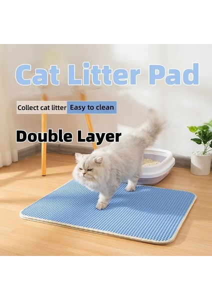Kahverengi 55X75CM Pet Kedi Kumu Matı Su Geçirmez Eva Çift Katmanlı Kediler Kumu Yakalama Pet Çöp Kutusu Mat Temiz Ped Ürünleri Kediler Için Aksesuarlar (Yurt Dışından) fırsatları
