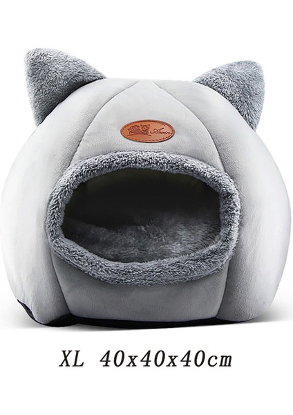 L 39X39X29CM Kış Sıcak Konfor Kedi Yatak Kedi Evi Yatak Kediler Köpek Yatakları Pet Küçük Mat Derin Uyku Mağarası Kapalı Kediler Aksesuarları Köpek Ürünleri (Yurt Dışından)