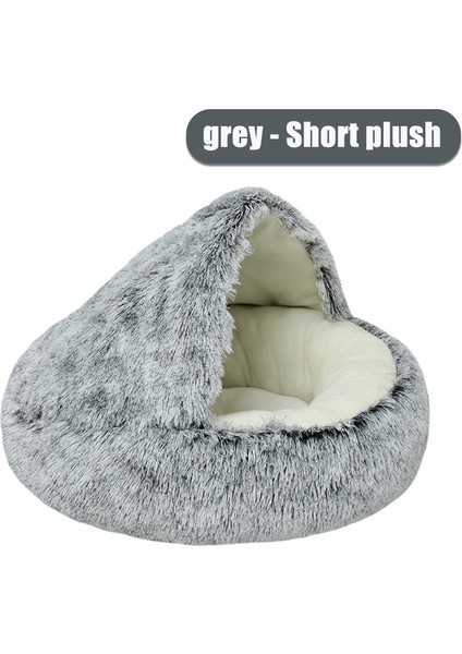 GWE005 50 cm Kış Pet Yatak Yumuşak ve Rahat Sıcak Kabuk Yarı Kapalı Kedi Yatak Sevimli Pet Kedi Yatağı Köpek Kulübesi Köpek Uyku Koruyucu Pet Yatağı (Yurt Dışından)