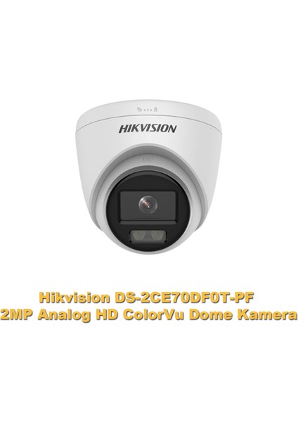 DS-2CE70DF0T-PF 2mp Analog Hd Colorvu Dome Kamera