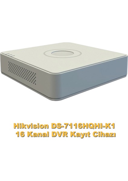 DS-7116HQHI-K1 16 Kanal Dvr Kayıt Cihazı