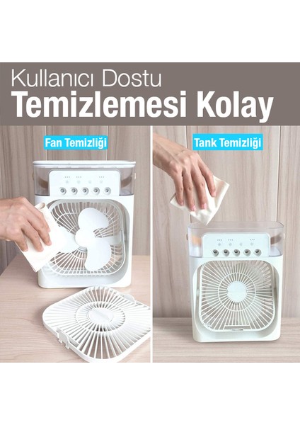 Taşınabilir Ev Ofis Hava Nemlendirici Soğutucu Masaüstü Fan