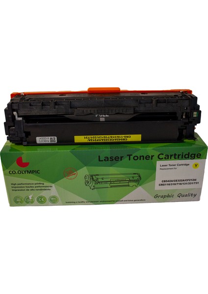 Canon CRG-731 I-Sensys MF623C MF8230  Uyumlu Sarı Toner 6269B002