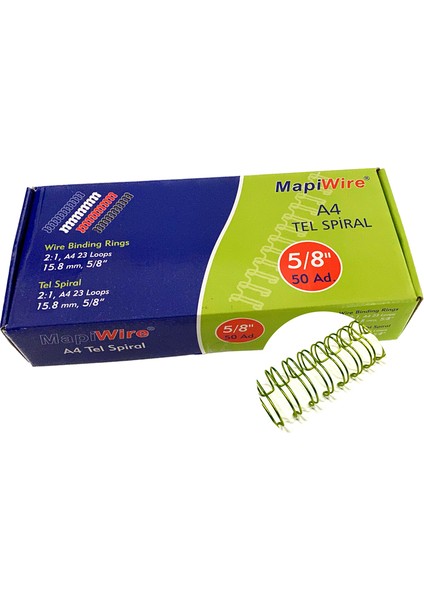 Mapiwire 5/8 Kutu Tel M.sarı 50 Ad.