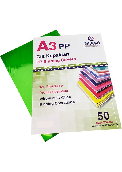 550MİC.A-3 Pp Kapak.f.yeşil 50