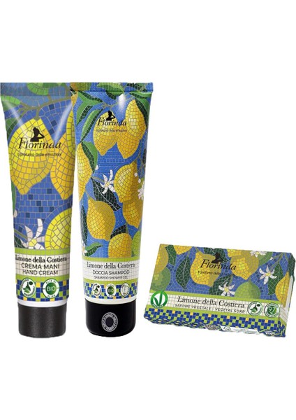 Mozaik Limone Della Duş Jeli 30ml El Kremi 30ml Ve Bitkisel Katı Sabun 50gr 3lü Set