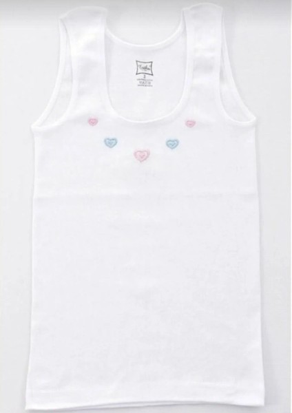 0166 Kız Çocuk Kalın Askılı Atlet 6 Adet