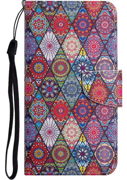 Desen Baskı Folio Deri Deri Telefon Stand Cüzdan Kılıf Kapağı Xiaomi Redmi 10 4g (2021)/REDMI 10 2022 4g/redmi Not 11 4g (Mediatek)/redmi 10 Prime (Yurt Dışından)