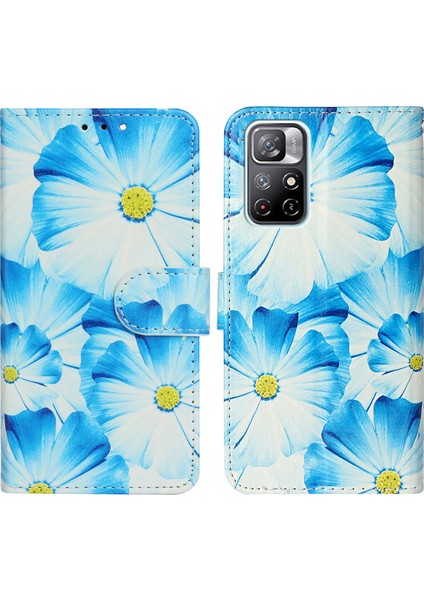 Desen Baskı Pu Deri Cüzdan Kılıfı Manyetik Kapatma Stand Xiaomi Için Redmi Için Koruyucu Kapak Not 11 5g (Çin) (Mediatek)/redmi Not 11T 5g/not 11S 5g-Orchids (Yurt Dışından)