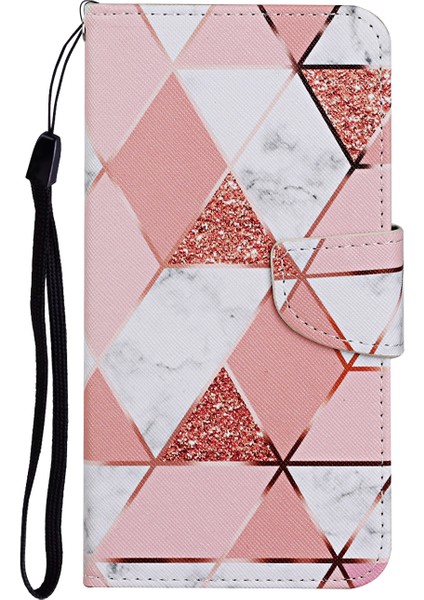 Şık Desen Baskı Pu Deri Deri Cüzdan Telefon Kılıfı Stand Flip Xiaomi Redmi Için Tam Vücut Şok Geçirmez Koruyucu Kapak Not 11 Pro 5g (Çin) (Mediatek)/not 11 Pro+ 5g-Pink (Yurt Dışından)