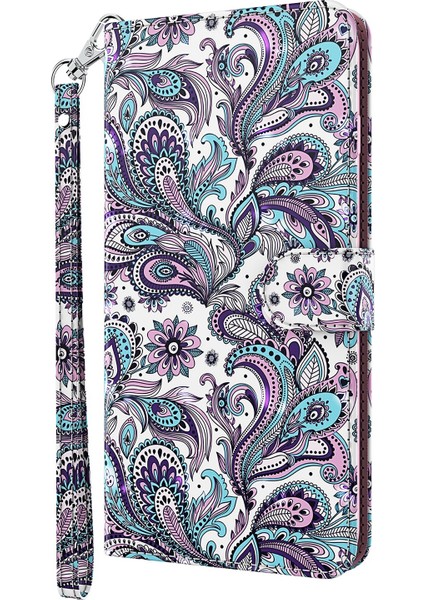 Xiaomi Redmi Için Not 11 5g (Çin) (Mediatek)/not 11T 5g/not 11S 5g 3D Desen Baskı Manyetik Pu Deri Deri Stand Kitap Kapağı Strap-Sergi ile (Yurt Dışından)