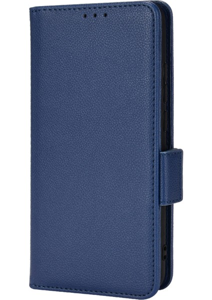 Xiaomi Için Redmi 9c/redmi 9c Nfc Anti -Çizelge Pu Deri Yüzey Manyetik Akıllı Telefon Kabuğu Litchi Doku Stand Cüzdan Kılıf Mobil Telefon Kapağı -Dark Mavi (Yurt Dışından)