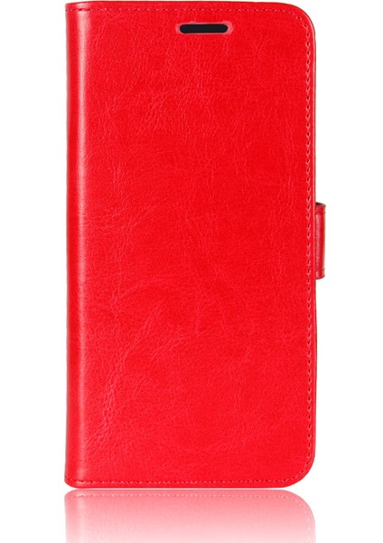 Crazy Horse Deri Cüzdan Xiaomi Redmi 9c/9c Nfc-Red Için Stand Koruyucu Kapak (Yurt Dışından)