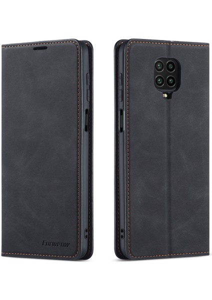 Xiaomi Redmi Için Ipeksi Dokunmatik Deri Kasa Not 9 Pro/not 9 Pro Max/note 9s-Black (Yurt Dışından)