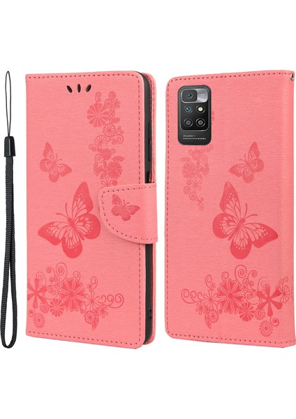 Deri Cüzdan Kasası Izleme Xiaomi Için Stant ile Kelebek Çiçek Telefon Kılıfı (Yurt Dışından)