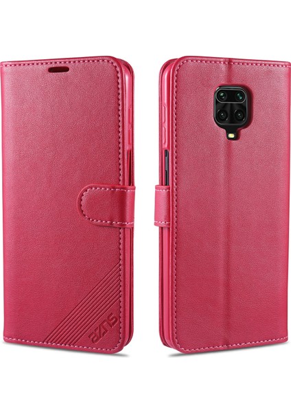 Xiaomi Redmi Için Pu Deri Cüzdan Kılıfı Not 9s/redmi Note 9 Pro-Rose (Yurt Dışından)