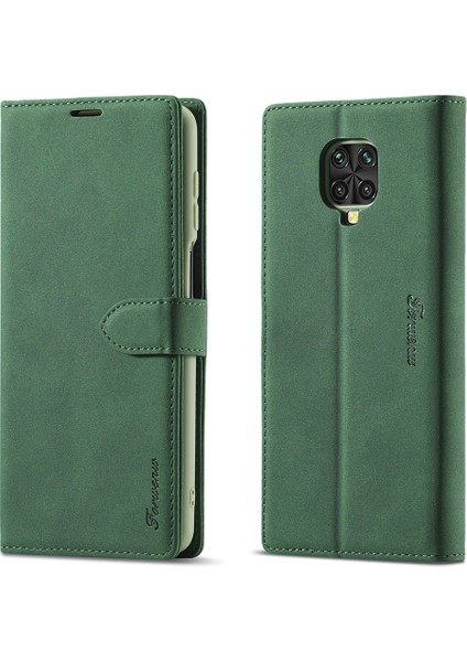 Deri Cüzdan Stand Kapak Kılıfı Xiaomi Redmi Note 9s/redmi Note 9 Pro/redmi Note 9 Pro Maks-Green (Yurt Dışından)