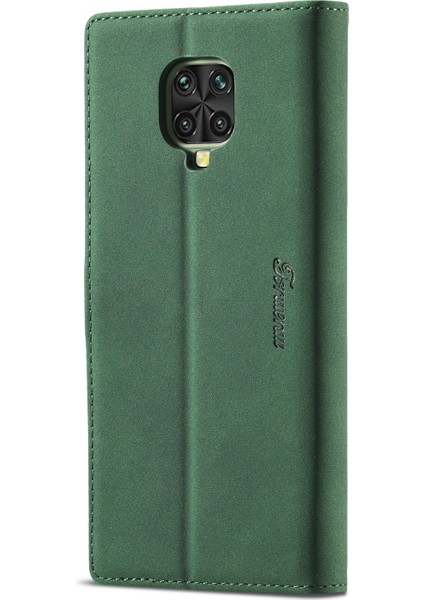 Deri Cüzdan Stand Kapak Kılıfı Xiaomi Redmi Note 9s/redmi Note 9 Pro/redmi Note 9 Pro Maks-Green (Yurt Dışından)